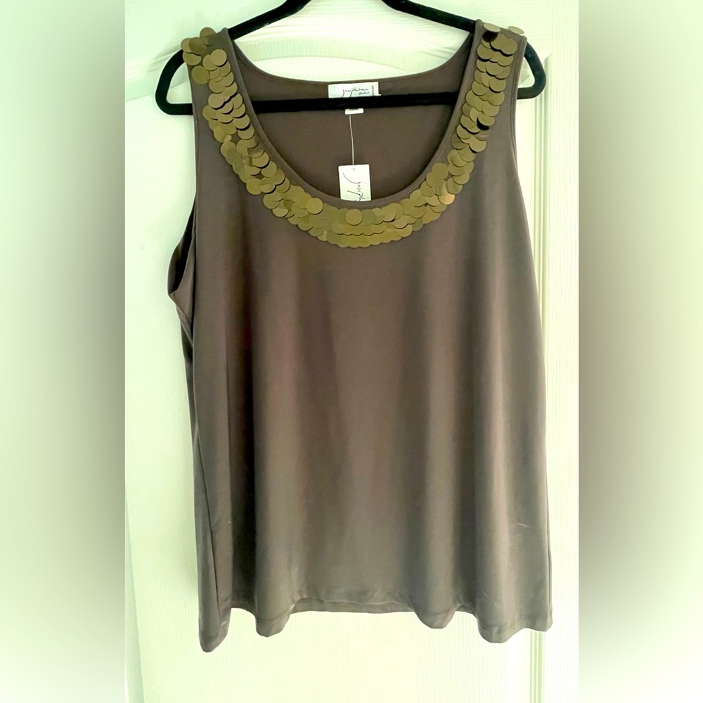 osephine studio 1x tank with large sequins